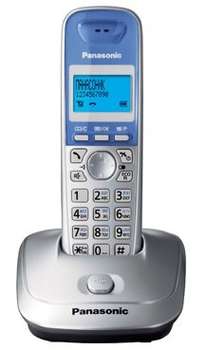 Телефон Panasonic Р/ Dect KX-TG2511RUS серебристый/голубой АОН