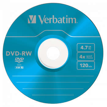 Оптический диск Verbatim DVD-RW 4.7Gb 4x Slim case