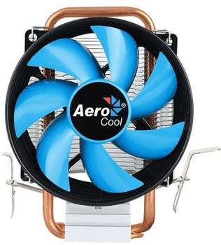 Кулер для процессора AeroCool Verkho 1-3P Soc-FM2+/AM2+/AM3+/AM4/1150/1151/1155/ 3-pin 28dB Al+Cu 100W 280gr Ret