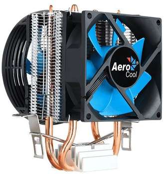 Кулер для процессора AeroCool Verkho 2 Dual Soc-FM2+/AM2+/AM3+/AM4/1150/1151/1155/2011/ 4-pin 15-25dB Al+Cu 120W 370gr Ret