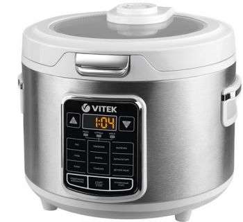 Мультиварка VITEK VT-4281 W 4л 800Вт серебристый/белый