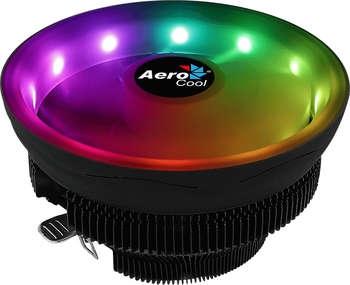 Кулер для процессора AeroCool Core Plus Soc-FM2+/AM2+/AM3+/AM4/1150/1151/1155/ 4-pin 15-25dB Al 110W 305gr LED Ret