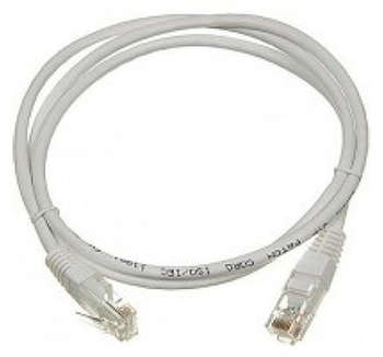 Патч-корд LANMASTER TWT-45-45-1.0-GY UTP RJ-45 вил.-вилка RJ-45 кат.5E 1м серый ПВХ