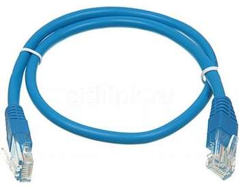 Патч-корд NONAME cat.5E stranded molded 0.5м синий RJ-45