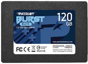 Накопитель SSD Patriot SATA-III 120GB PBE120GS25SSDR Burst Elite 2.5"