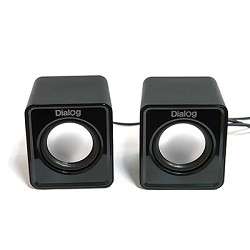 Акустическая система Dialog Colibri AC-02UP BLACK {акустические колонки 2.0, 5W RMS, питание от USB}