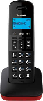 Телефон Panasonic Р/Dect KX-TGB610RUR красный/черный АОН