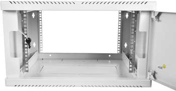 Шкаф, стойка ЦМО Шкаф коммутационный  настенный 15U 600x480мм пер.дв.металл несъемн.бок.пан. направл.под закл.гайки 100кг серый 425мм 21кг 180град. 490мм IP20 сталь