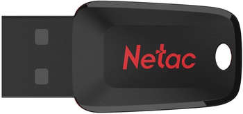 Flash-носитель Netac Флеш Диск 16Gb U197 NT03U197N-016G-20BK USB2.0 черный/красный