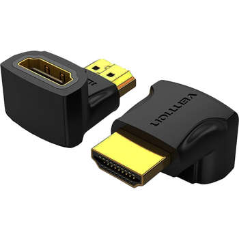 Кабель Vention Адаптер-переходник HDMI v2.0 19M/19F угол 90