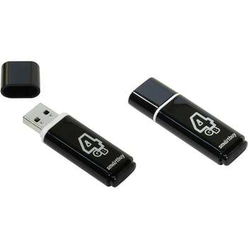 Flash-носитель Smart Buy 4Gb Glossy series Black SB4GBGS-K