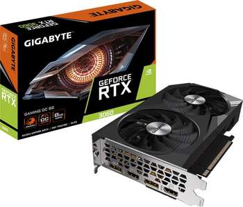 Видеокарта Gigabyte PCI-E nVidia GeForce RTX 3060 8G GAMING OC