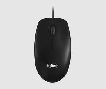 Мышь Logitech Мышка USB OPTICAL WIRED M100R DARK/GREY 910-006765 LOGITECH