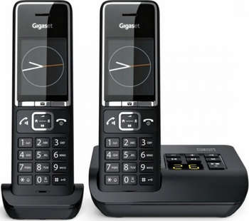 Телефон GIGASET Р/Dect Comfort 550A DUO RUS черный  автооветчик АОН