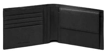 Кошелек PIQUADRO мужской Black Square PU257B3R/N черный натур.кожа