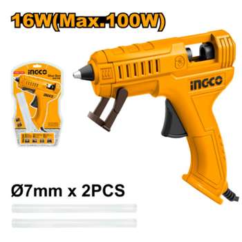 Технический фен/Клеевой пистолет INGCO_Powertools Сетевой клеевой пистолет Li-Ion Ingco GG708 GG708