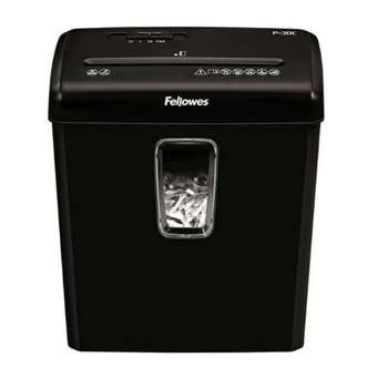 Шредер FELLOWES Powershred P-30C, DIN P-4, 4х34 мм, 6 лст., 15 лтр.