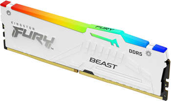 Оперативная память Kingston Память DDR5 32GB 5200MHz KF552C40BWA-32 Fury Beast RGB RTL Gaming PC5-41600 CL40 DIMM 288-pin 1.25В single rank с радиатором Ret