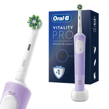 Зубная щетка Oral-B электрическая  Vitality Pro, ЛИЛОВАЯ, 1 насадка, 80367617