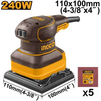 Шлифмашина вибро INGCO_Powertools эксцентриковая шлифовальная машина INGCO PS2416 PS2416