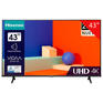 Телевизор HISENSE 43A6K, 43" , 3840 x 2160, 4K, 16:9, SmartTV, Wi-Fi, черный