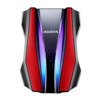 Внешний накопитель ADATA Жесткий диск внешний HD770G AHD770G-1TU32G1-CRD 1TB 2.5" USB 3.2 Gen 1, RGB, Military-grade shock-resistance, Protect Water and Dust IP68, Gaming Stockpile, Red, RTL {20}