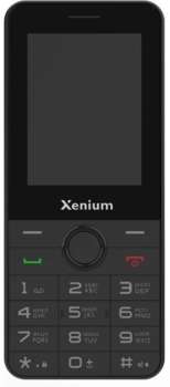 Сотовый телефон XENIUM Мобильный телефон X240 черный моноблок 2Sim 2.4" 240x320 Nucleus 0.3Mpix GSM900/1800 MP3 FM microSD max32Gb