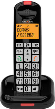 Телефон TEXET Р/Dect TX-D7855A черный АОН