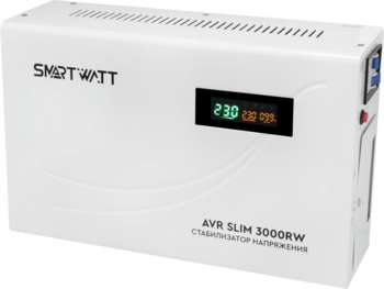 Стабилизатор напряжения SMARTWATT AVR Slim 3000RW 3000ВА белый