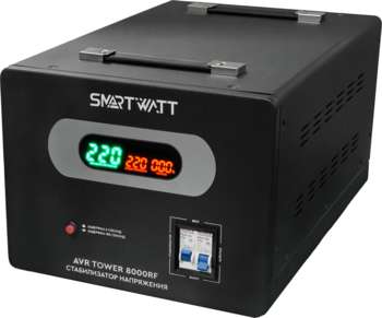 Стабилизатор напряжения SMARTWATT AVR Tower 8000RF 8000ВА черный