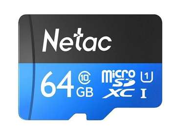 Карта памяти Netac MICRO SDHC 64GB NT02P500STN-064G-S NETAC