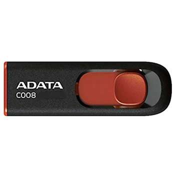 Flash-носитель ADATA USB накопитель C008 32GB USB2.0 AC008-32G-RKD Black/Red, RTL