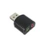 Звуковая карта Speed Dragon Контроллер FG-UAU02D-1AB-BU01 Tiny USB Stereo Sound Adapter , SSS1700 black case, Bulk packing