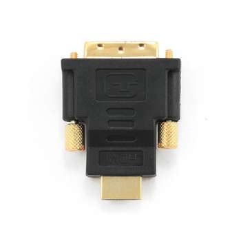 Кабель Gembird Переходник HDMI-DVI  19M/19M, золотые разъемы  [A-HDMI-DVI-1]