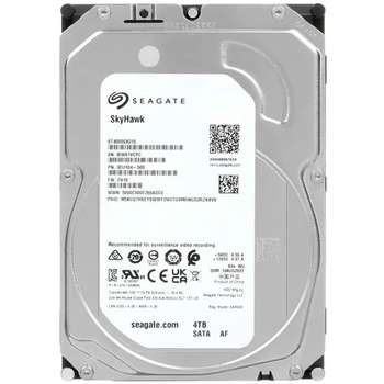 Жесткий диск HDD Seagate 4TB Skyhawk  {Serial ATA III, 5400 rpm, 256mb, для видеонаблюдения}