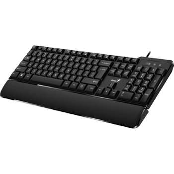 Клавиатура Smart KB-100XP, USB Black {классическая раскладная, SmartGenius, влагоустойчивая, клавиш 104, провод 1,5 м, USB} [31310050402]