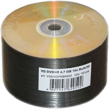 Оптический диск VS Диски DVD+R 4,7 GB 16x Bulk/50