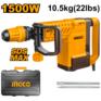 Перфоратор INGCO_Powertools Отбойный молоток 1500Вт SDS-Max 6-25 Дж кейс SUPER INGCO PDB15006 PDB15006