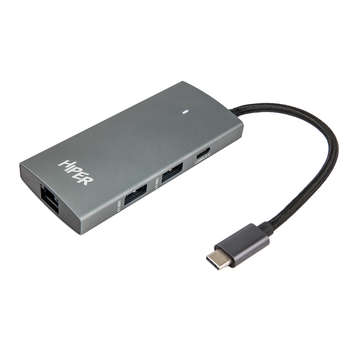 Аксессуар для ноутбука HIPER HP-DS6-01 USB-C HUB 6in1