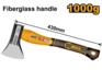 Инструмент INGCO_Handtools Топор Ingco HAX0811000,1000г, 430мм, ручка фибергласс, нескольз. HAX0811000