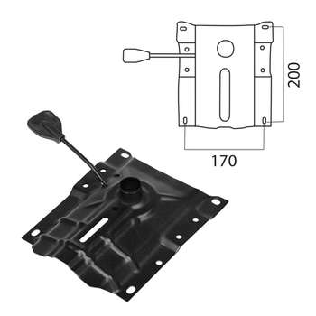 Комплектующие для кресел No Name Механизм для кресла Up&Down, межцентровое расстояние крепежа 170х200 мм